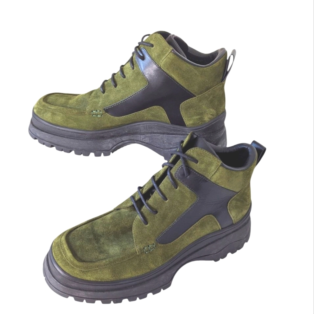 Staud Rocky Olive Green Boots....size 10